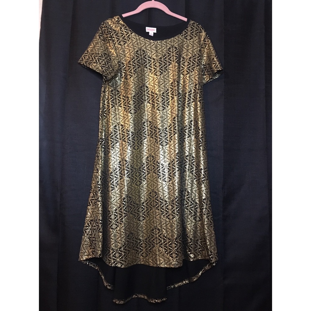 Gold High-Low Dress
